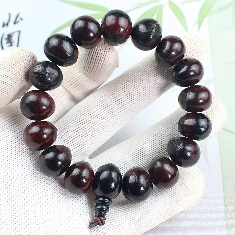Women's & Men's Bodhi Wooden Ghost Sorrow Buddha Beads Rosary Bracelet