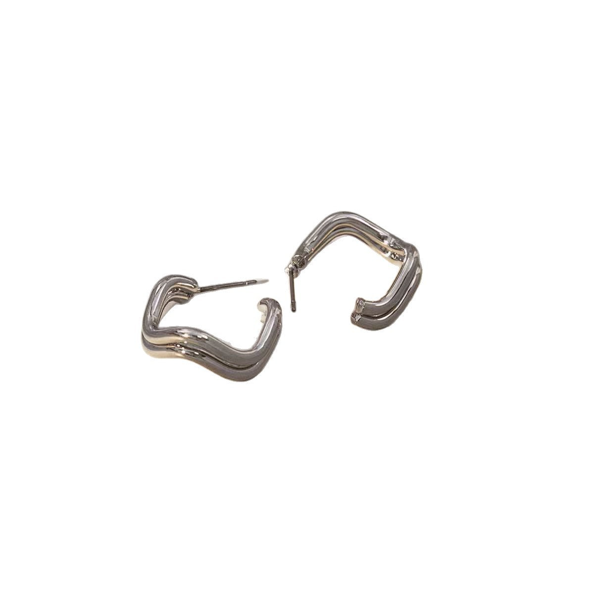 Women's Luxury Irregular Simple Cold Style Fashion Temperamental Minority Design High Earrings