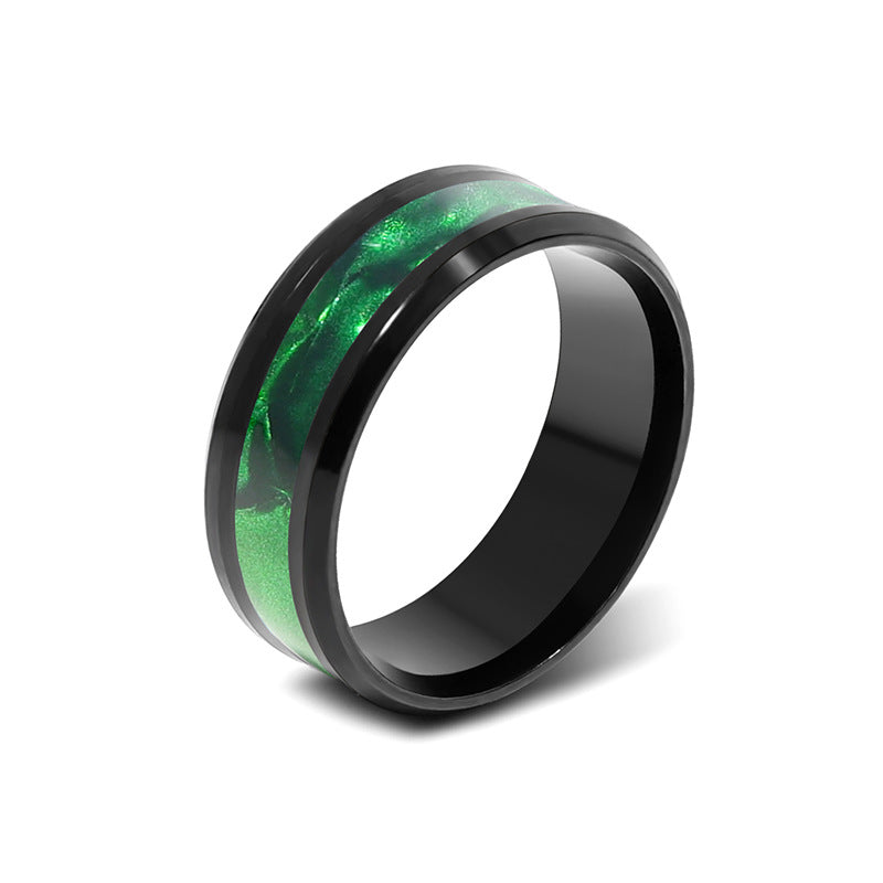 Shell Mixed Stainless Steel Fresh Sweet Ring