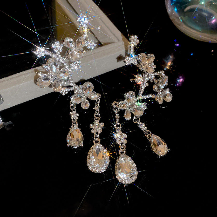 Tassel Ear Clip Vintage Court Style Rings