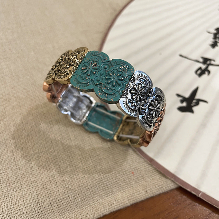 Acrylic Beaded Pearl Vintage Ethnic Style Affordable Bracelets