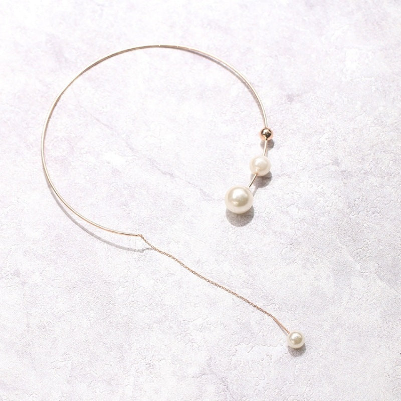 With Hearts Pink Beads High-grade Niche Affordable Luxury Style Stylish Necklace