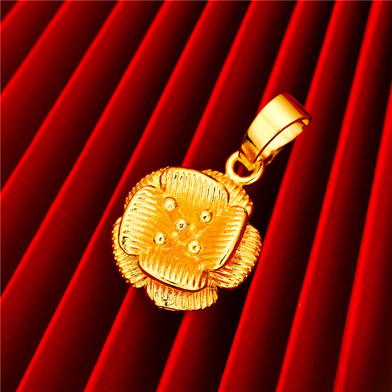 Female Brass Gold-plated Love Apple Lucky Pendants