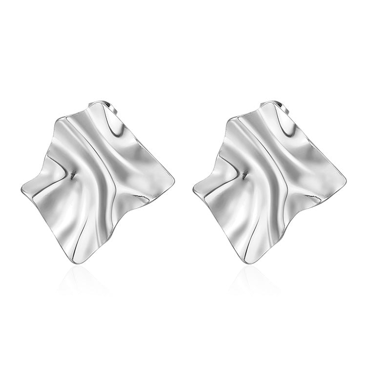 Steel Gold Plated Niche Ear Versatile Personality Earrings