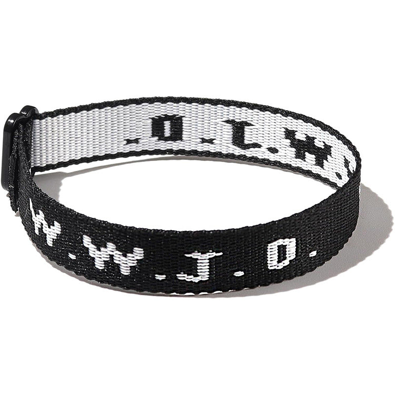 Jacquard Printing Wristband Unisex Wrist Strap For Bracelets