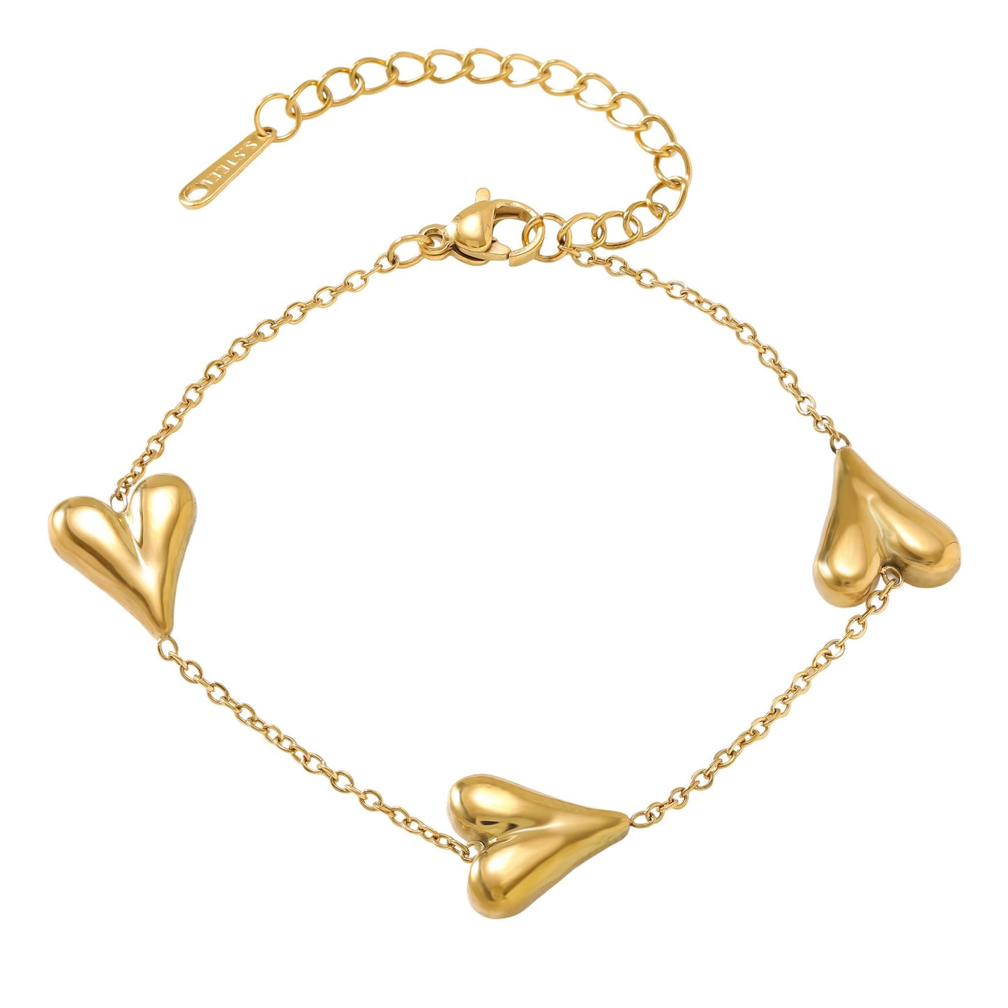 Women's Commute Style Temperament Wild Titanium Heart Bracelet