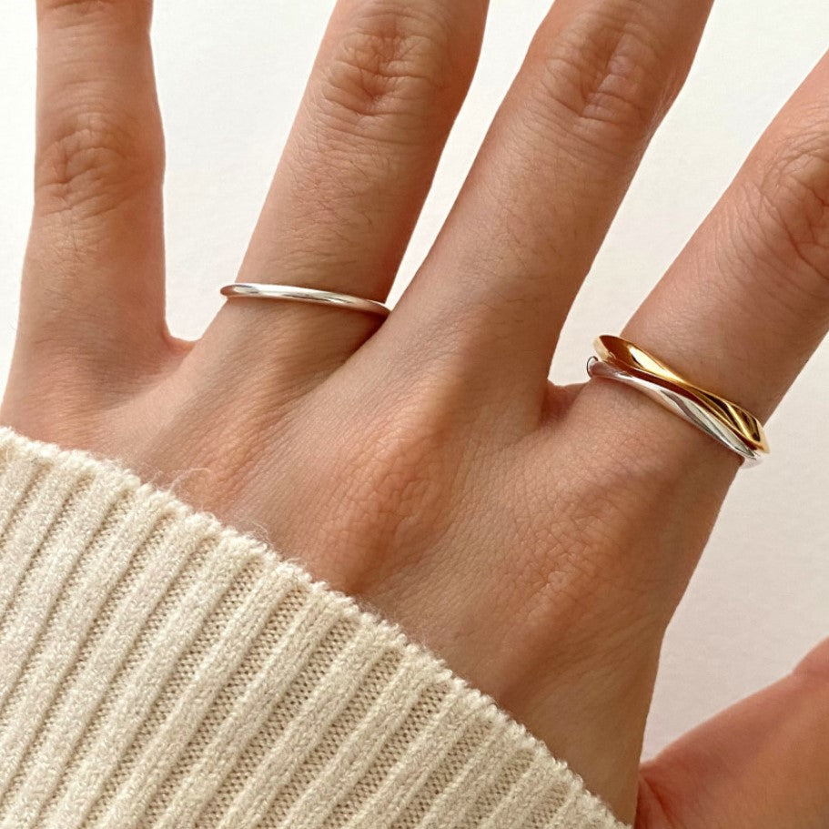 Fan Korean Style Minority Simple Personality Rings