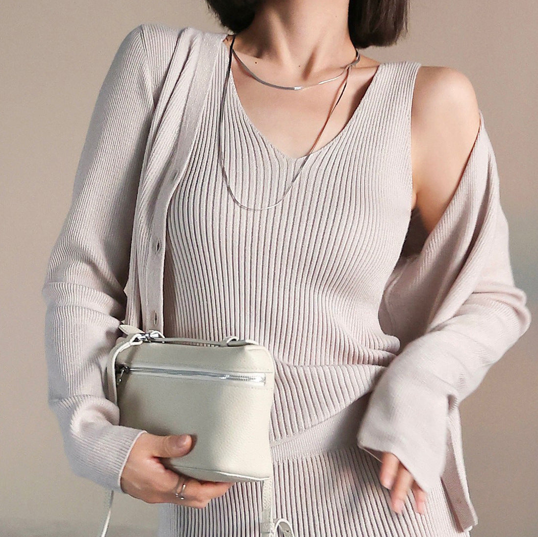 Titanium Steel Gold Plated Long Twin Sweater Chain Snake Necklace