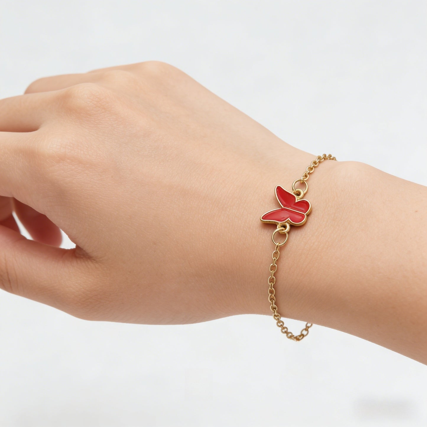 Women's Korean Style Butterfly Simple Versatile Chain Bracelet
