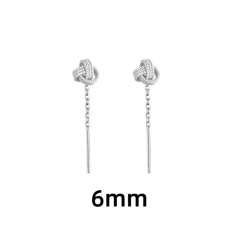 Women's Light Luxury High-grade Short Lucky Knot Earrings