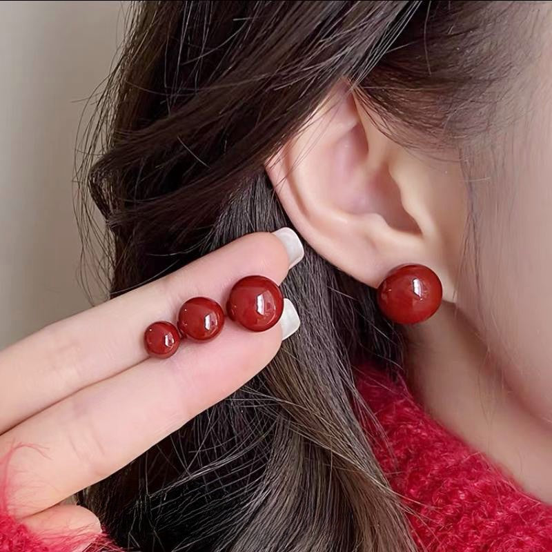 Women's Bean Pearl For Retro Style Elegant Earrings