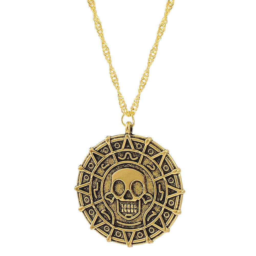 Punk Star Bone Saturn Halo Hipster With Personality Fashion Skull Pendants
