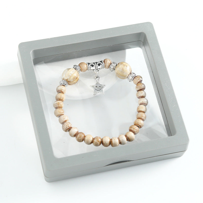 Ethnic Style Ceramic Beaded Artistic Ancient Bracelet