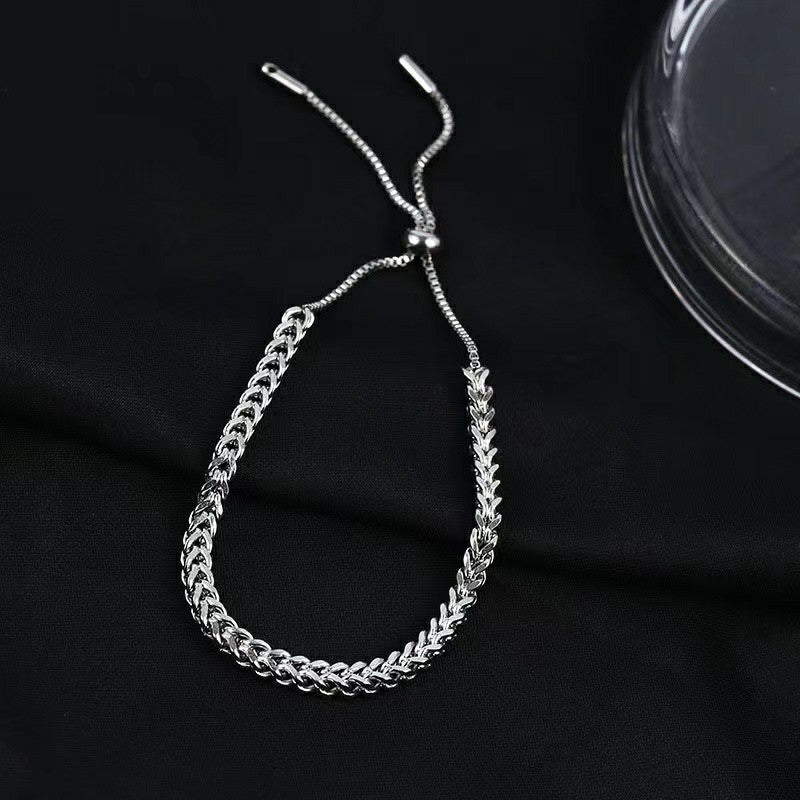 Women's Commuter Titanium Steel Light Luxury Couple Bracelets