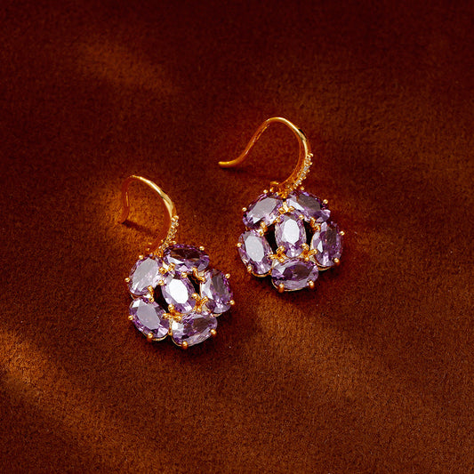 Luxury Fashion Super Flash Zircon High-grade Earrings