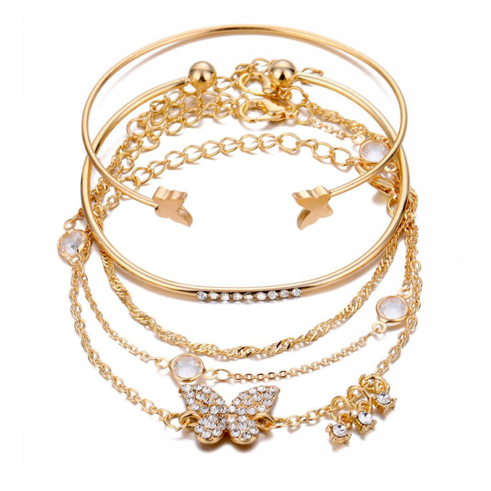 Charming Twist Glossy Irregular Punk Suit Bracelets