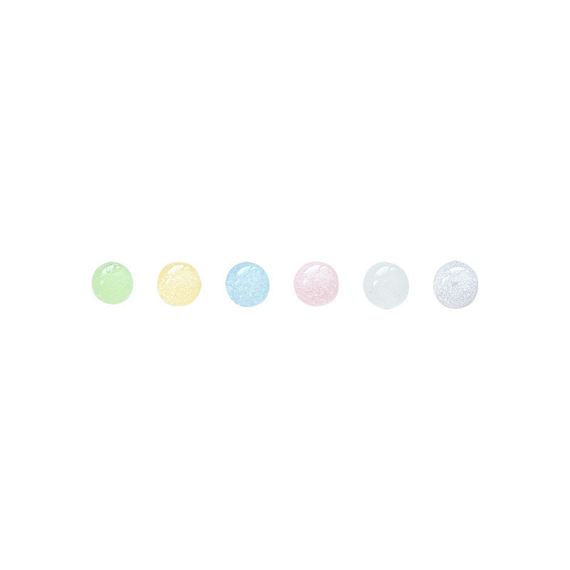 Series Simple Small Ice Transparent Bean-shaped Earrings