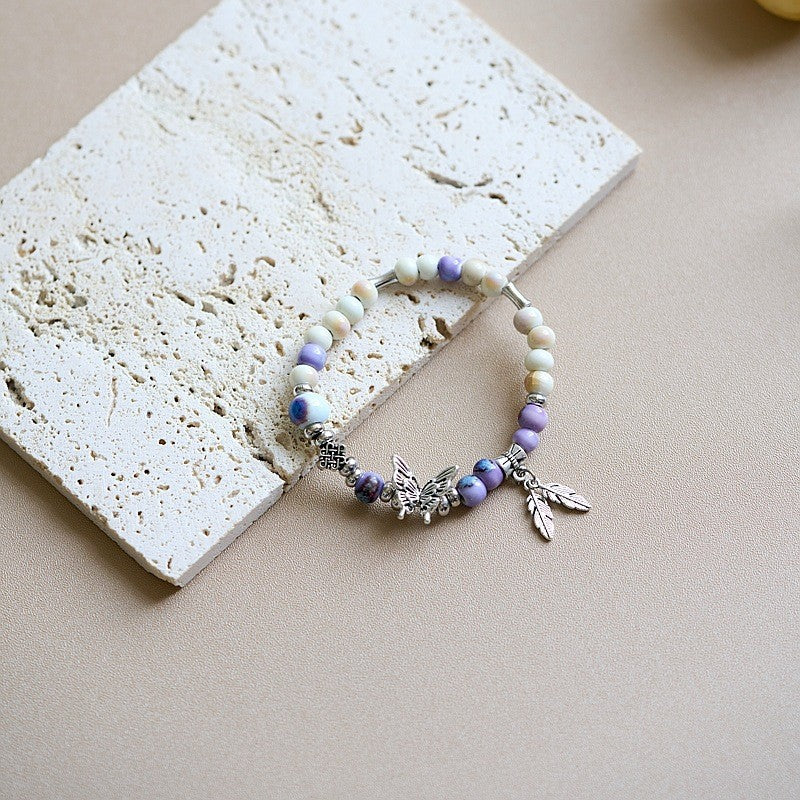 Hand-woven Artistic Ancient Style Beaded Special Interest Bracelet