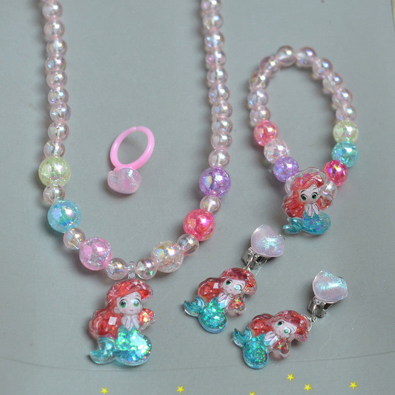 Versatile Graceful Children's Princess Mermaid Tail Rings