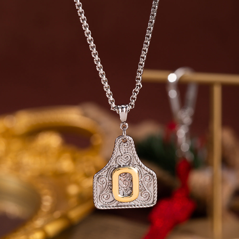 Women's Fashion English Letters Electroplated Copper For Design Personalized Clavicle Necklace
