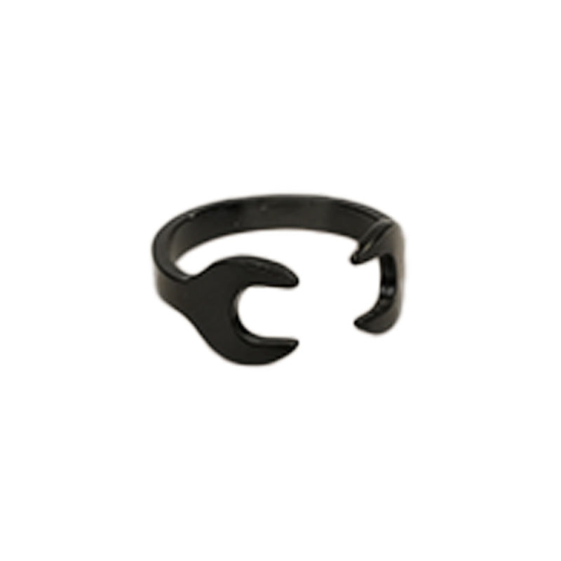 Wrench Tool Personality Fashion Electroplating Live Rings