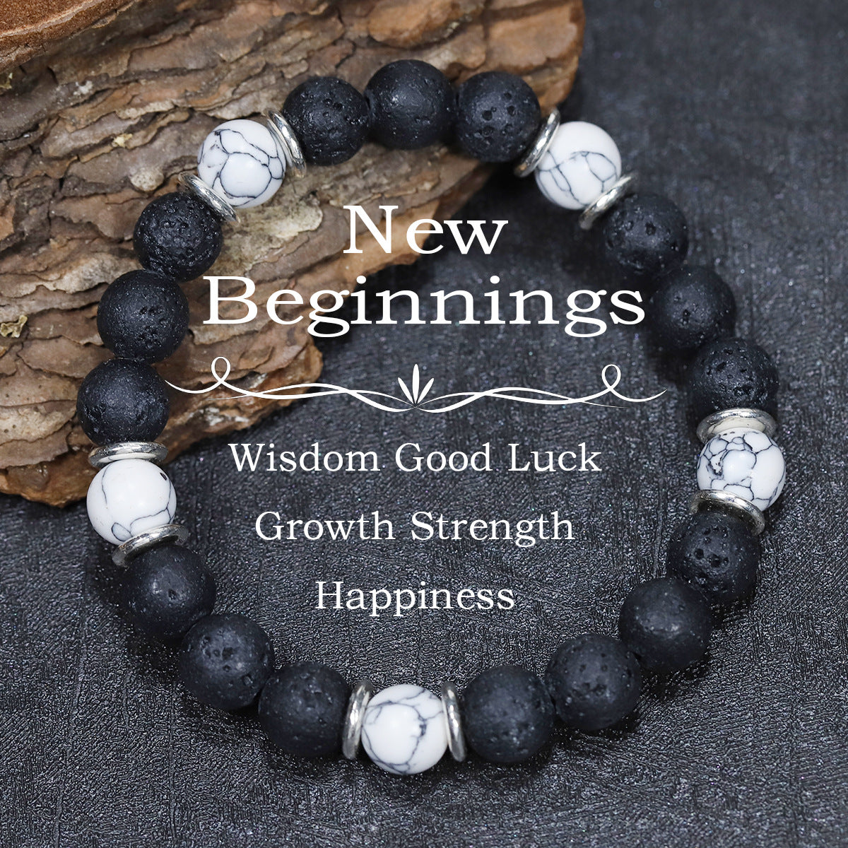 Tigereye Natural Stone Beaded Crystal Unisex Bracelet
