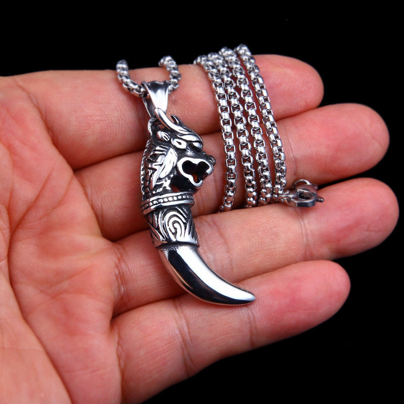 Men's Personality Wolf Tooth Accessories Advanced Design Necklaces