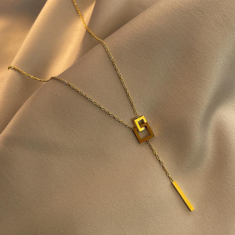 Women's Buckle For Summer Fashion Long Clavicle Necklaces