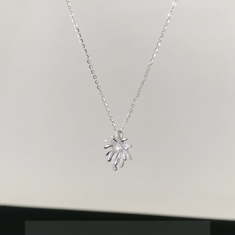 Women's Bright Fireworks For Special Interest Light Luxury Exquisite Clavicle Chain Necklace