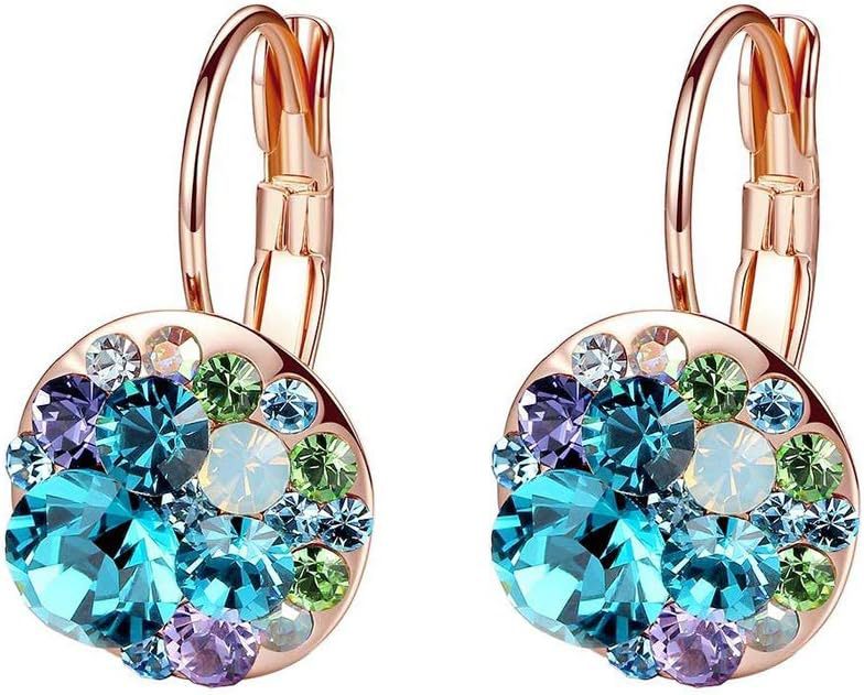 Cute Mickey Rose Gold Crystal Trendy Temperament Personality Super Earrings