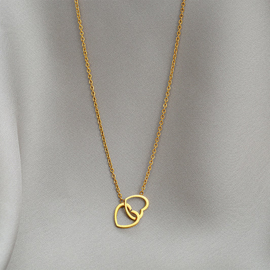Heart-shaped Light Luxury Minority Design Female Clavicle Chain Necklaces