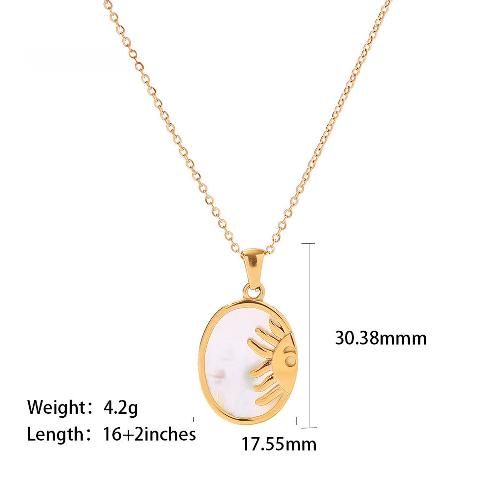 French Retro Stainless Steel Twist Chain High Sense Simple Daily Pendants