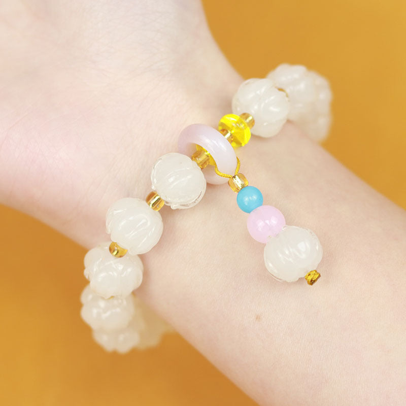 Glaze Light Luxury High-grade Color Fluorite Hydrangea Bracelet