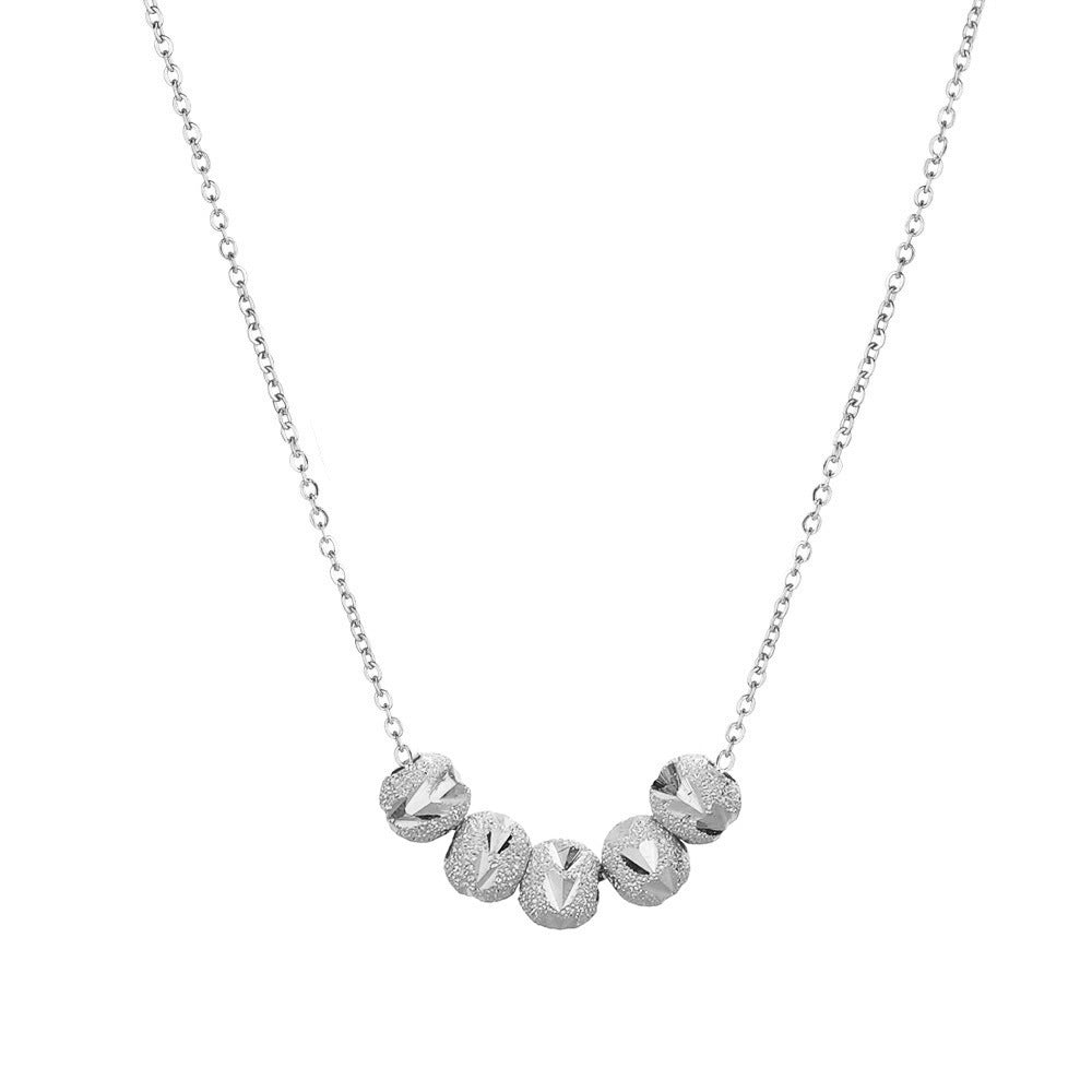 Women's Affordable Luxury Style Lucky Beads Clavicle Chain Does Not Necklace