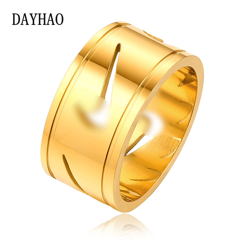 Women's & Men's Hook Hip Hop Cool Street Style Creative Titanium Steel Little Rings