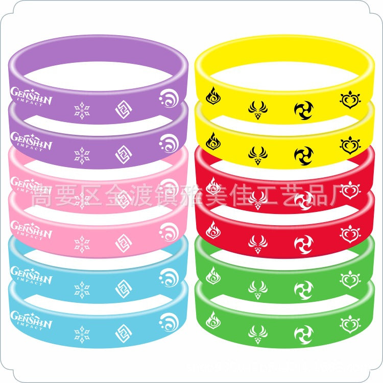 Cartoon Silicone Anime Surrounding The Game Wrist Bracelets