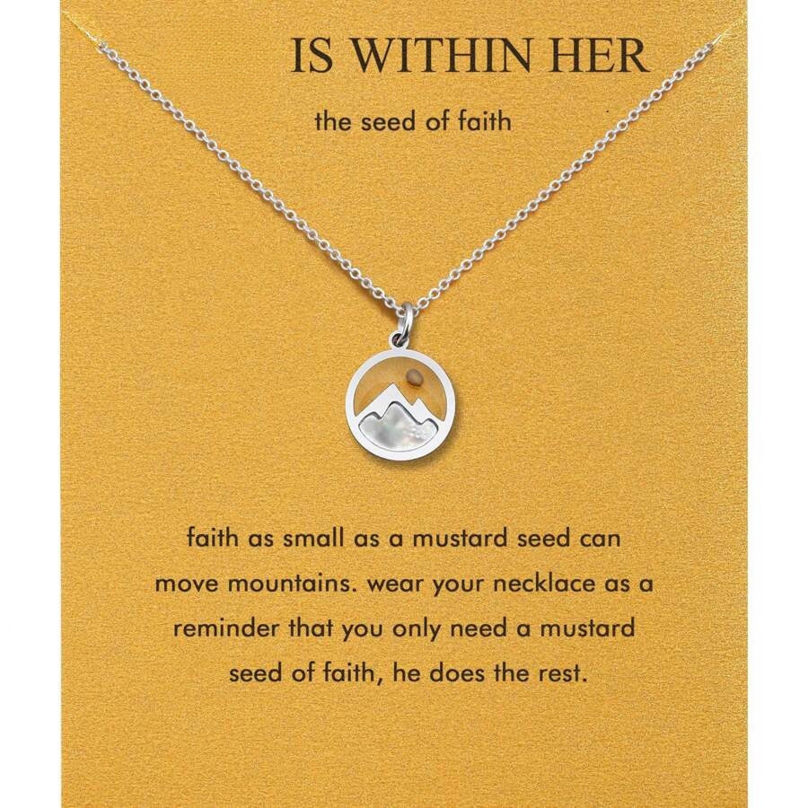 Stainless Steel Fashion Ing Vegetable Seeds Necklace