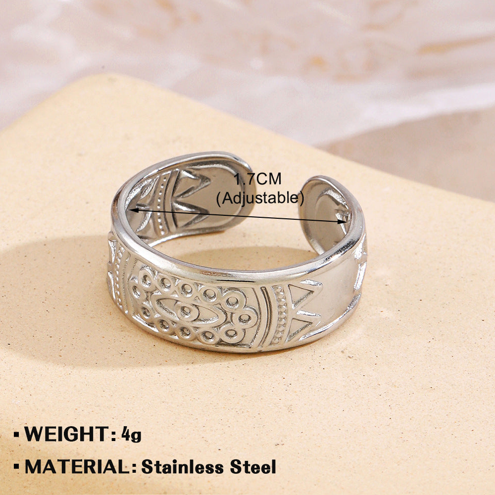 Stainless Steel Leaf Female Personalized Hip Rings