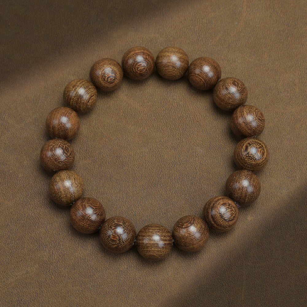 Men's Loose Round Beads Pieces Prayer Silkwood Bracelets