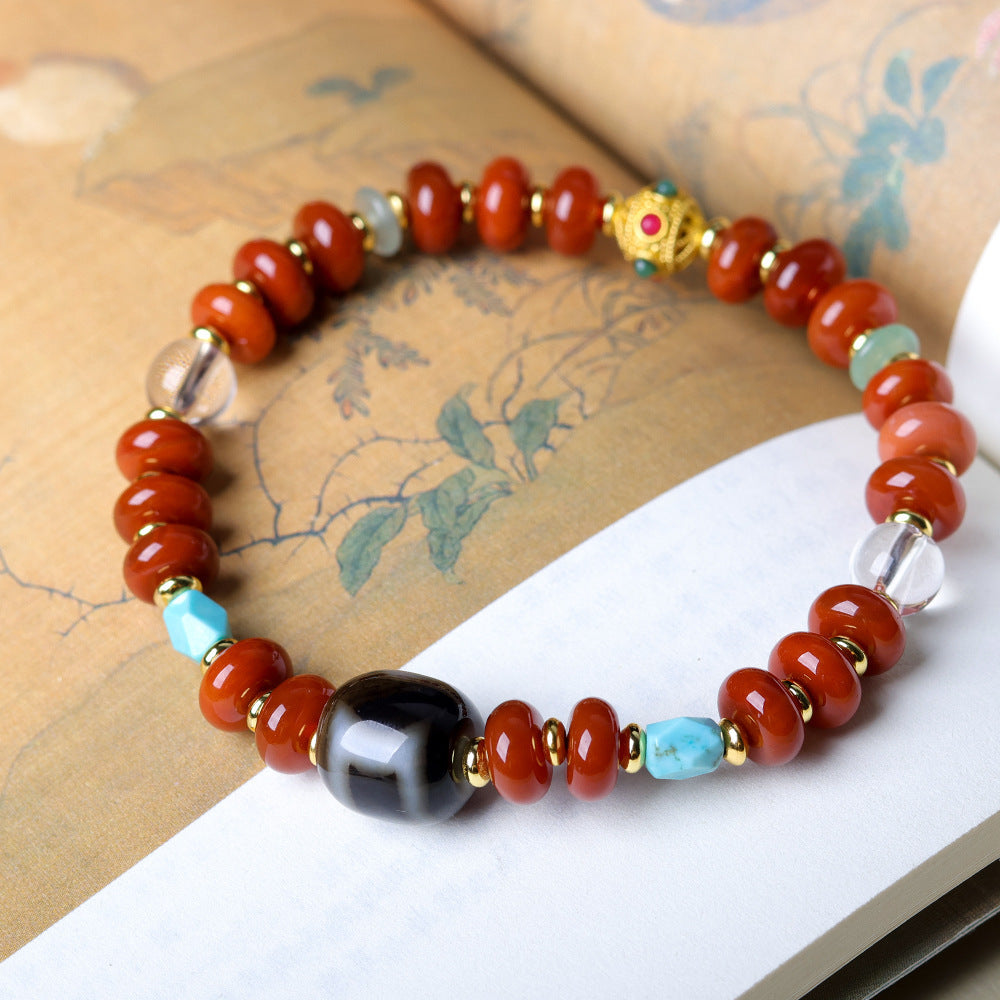 Sen Southern Red Agate Bodhi Tibet Bracelets