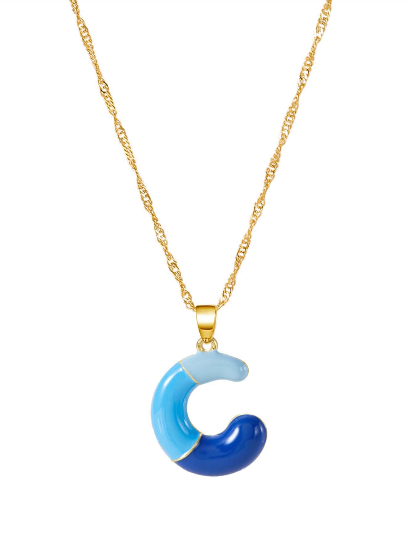 Jewelry Epoxy Bubble Dopamine Letter English Necklaces