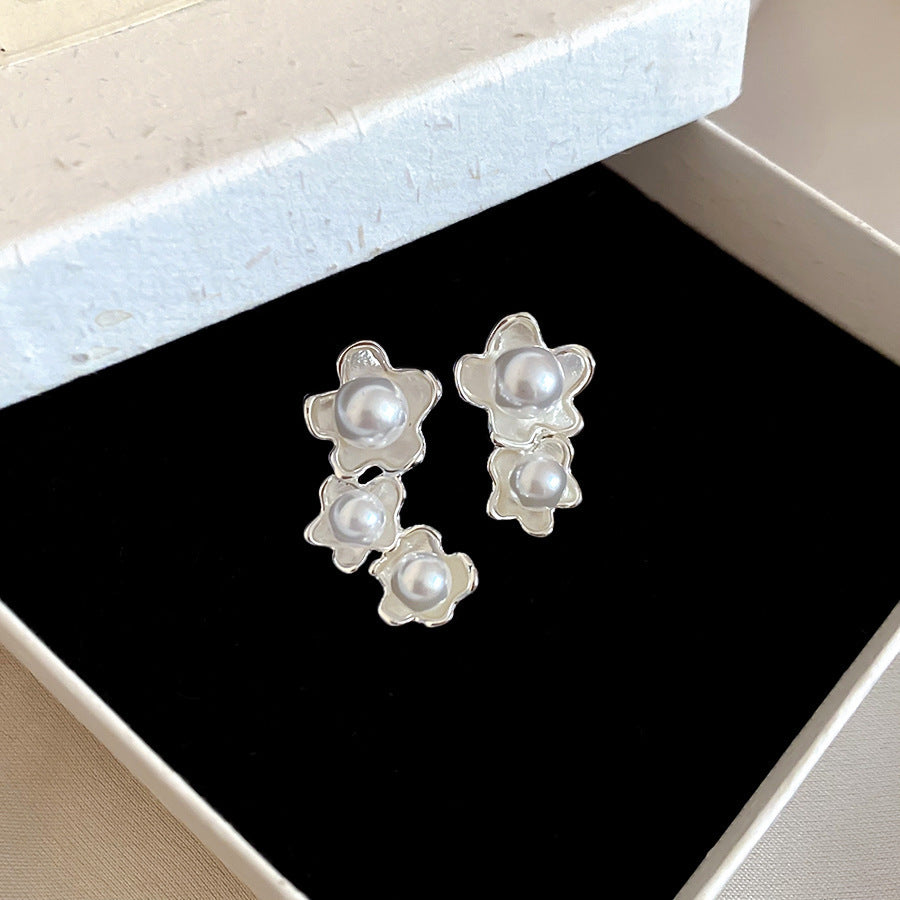 Women's Needle Zircon Bow Water Drop Tassel Simple Fashion Stud Earrings