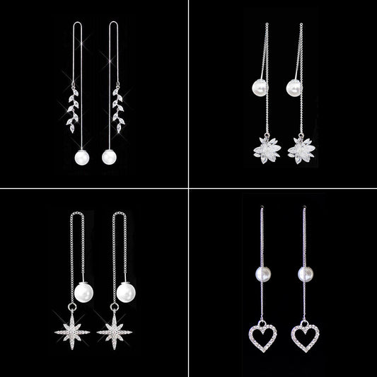 Star Moon Leaves Ice Flower Clover Hair Ball Long Ear Line