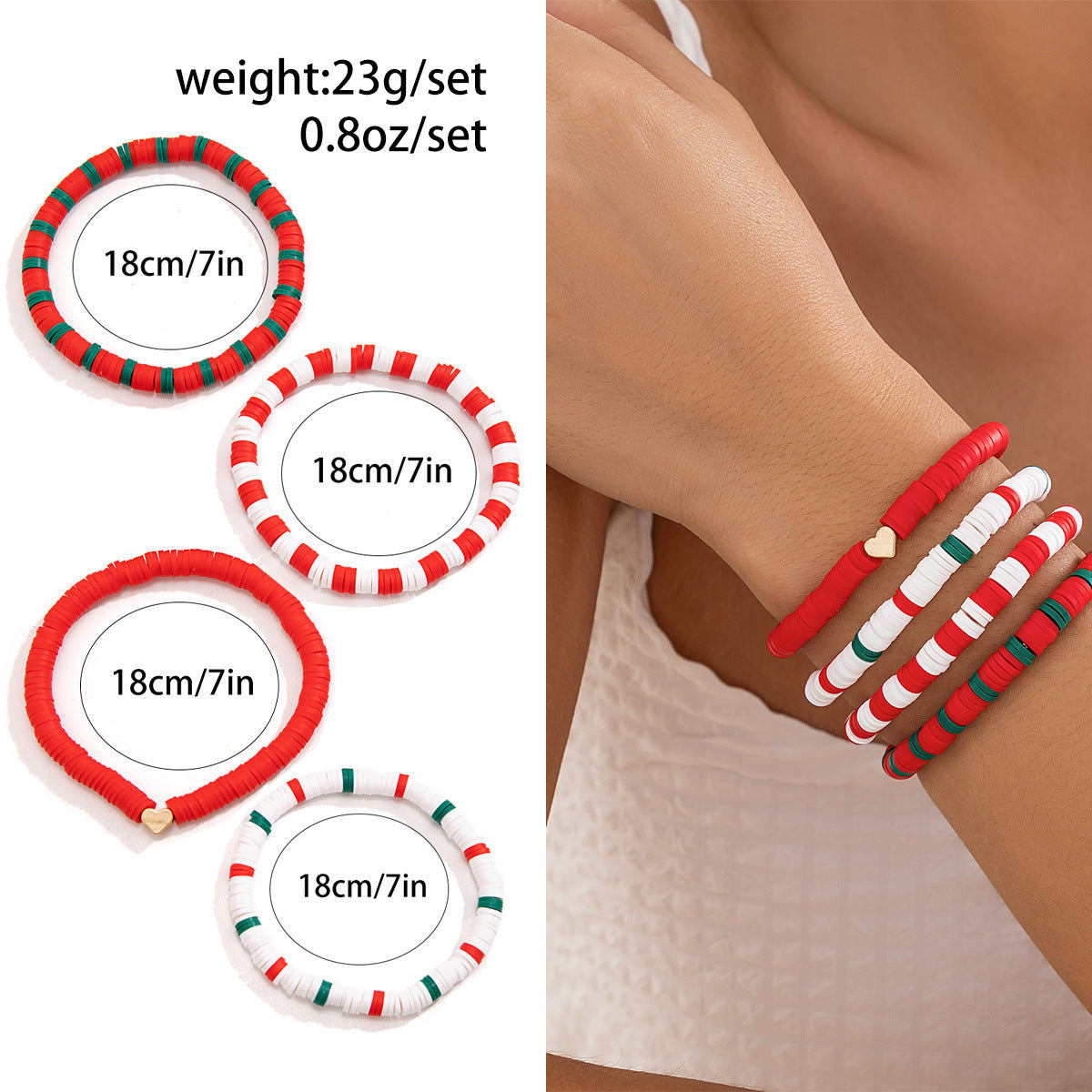 Women's Holiday Gift Santa Claus Suits Snowman Bracelet