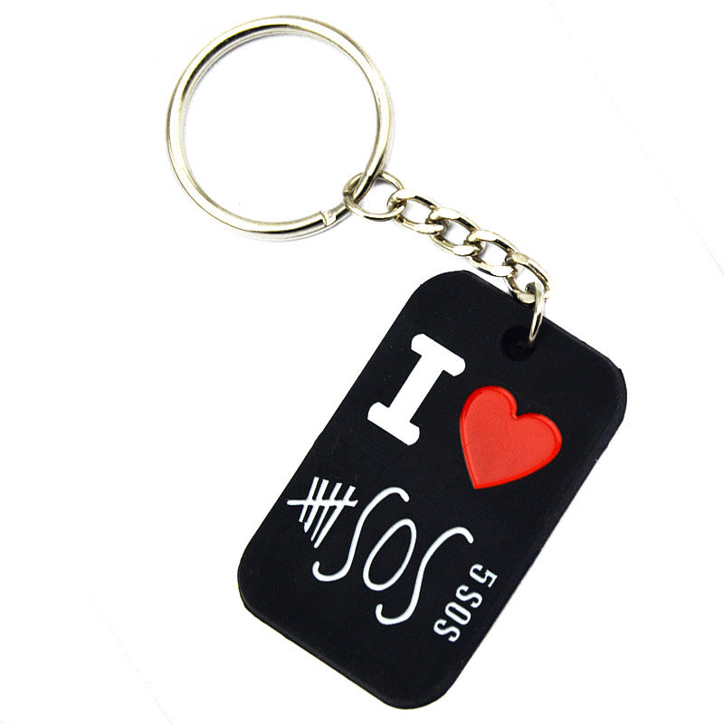 Silicone Fashion Music Hand Strap Trendy Hip Hop Bracelet
