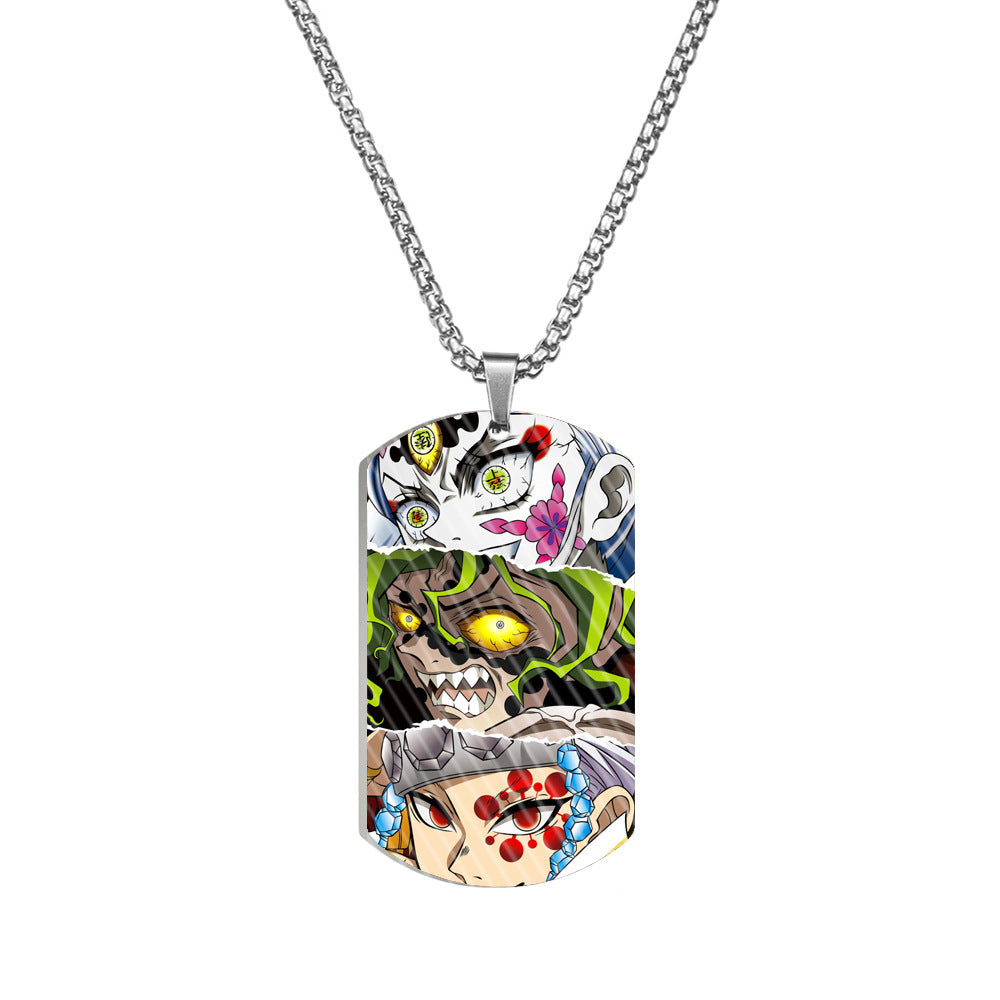 No Stainless Steel Color Printing Army Pendants