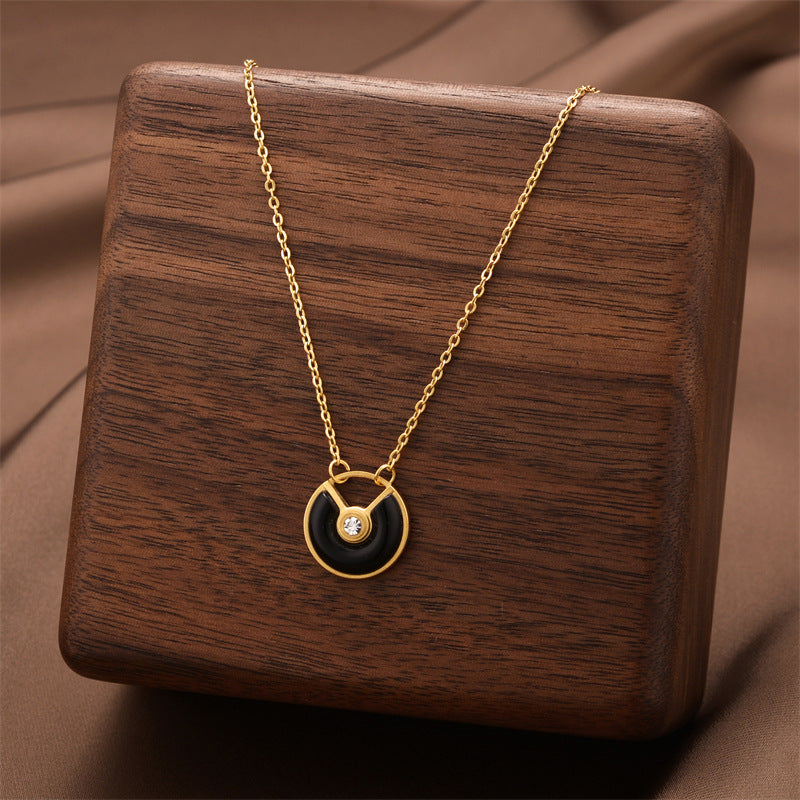 Titanium Steel Female Niche Simple Temperament Clavicle Pendants