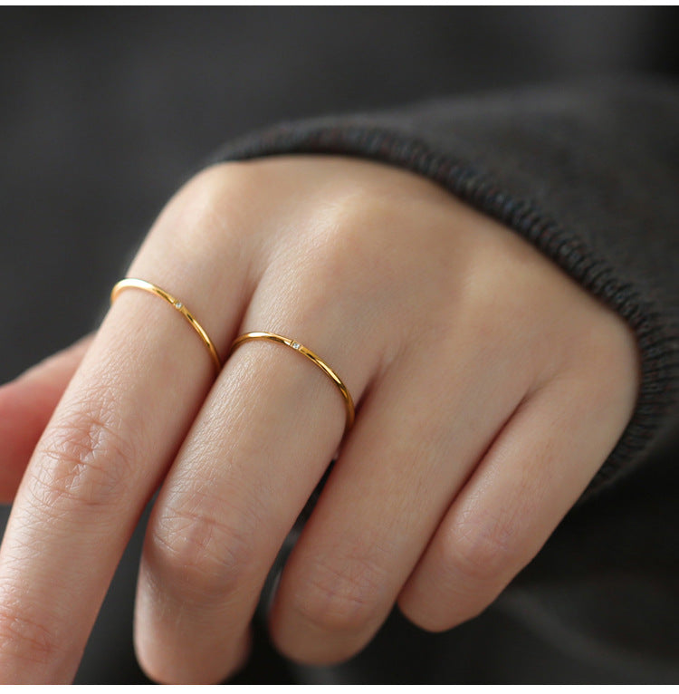 Design Simple Index Finger Cold Wind Rings