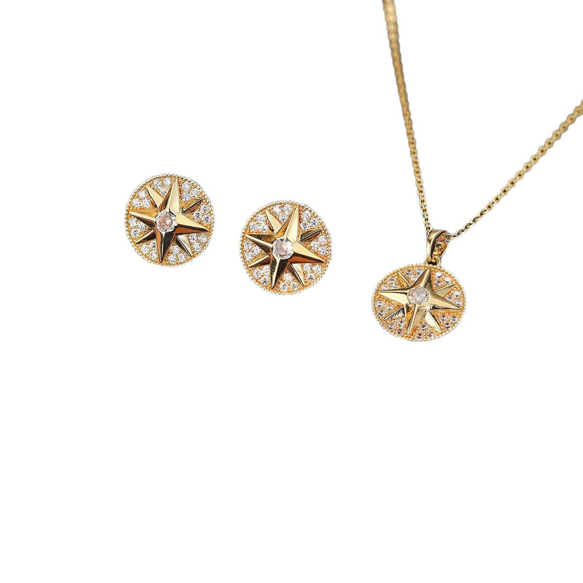 Glamorous Comfortable Two-piece Affordable Luxury Fashion Jewelry Set
