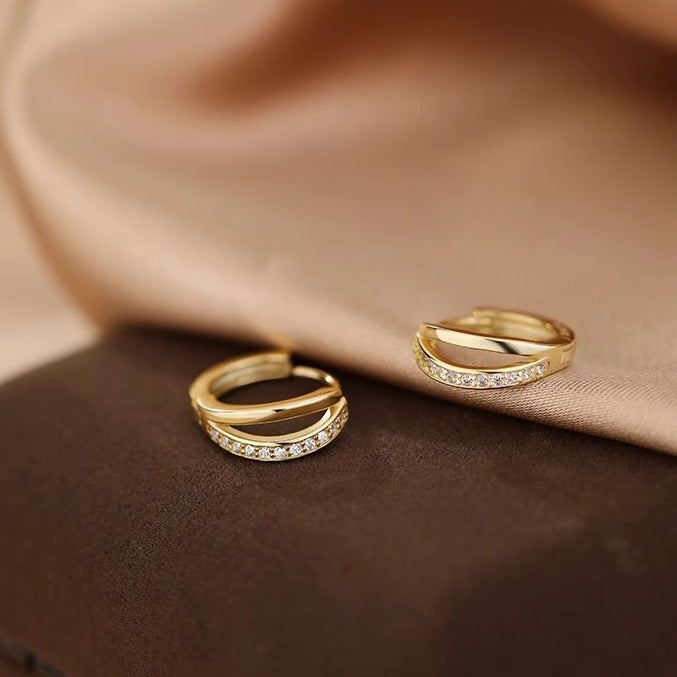 Women's Simple For Retro Fashion Micro Inlay Shiny Zircon Earrings